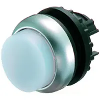 Eaton 216965 Leuchtdrucktaste, RMQ-Titan, hoch, tastend, weiß, unbeschriftet, Frontring Titan M22-DLH-W - 5 Stück