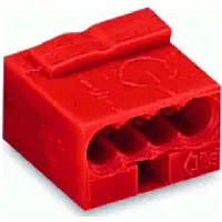 Wago 243-804 MICRO-Verbindungsdosenklemme,für eindrähtige Leiter,Ø max. 0,8 mm,rot 243804 - 100 Stück