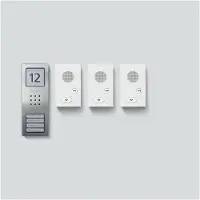 Siedle&Söhne SIEDLE & SÖHNE Siedle Audio-Set SET CAB 850-3 E/W Siedle Basic Edelstahl gebürstet
