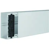 Hager FB6011007035 Leitungsführungskanal mit Geräte/Trennwandeinbauoption PVC FB 60x110mm lichtgrau - 2 Meter