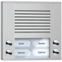 Technisat Audio Außenstation PES04-EN/04 4Tasten 2reihig AP silber (PES04-EN/04)
