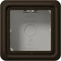 JUNG JG CD 581 A br Aufputz-Kappe 1f mit Rahmen