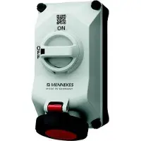 MENNEKES 5604406G Wandsteckdose DUO 32A4P6h 400V IP69