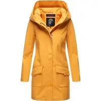MARIKOO Winterjacke "Mayleen Damen Softshell Jacke B856", Kinder, Gr. M, gelb (amber gelb), Obermaterial: 95% Polyester PES. 5% Elasthan EL., Jacken Winterjacke