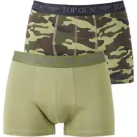 TOP GUN Boxershorts Doppelpack TGUW002 in camo - olive | Gr.: M