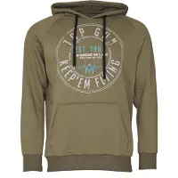 TOP GUN Kapuzensweatshirt "Hoodie TG20212107", Herren, Gr. S, grün (oliv), Obermaterial: 65% Baumwolle CO. 35% Polyester COOLMAX PES(Coolmax)., Pullover Kapuzensweatshirt