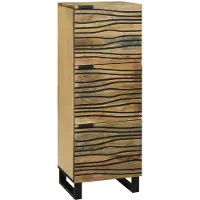 vidaXL Hochboard Braun 40 x 33 x 110 cm massives Mangoholz