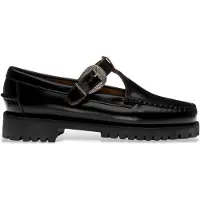 Sebago für Damen. 751244W Aurora Lederschuhe schwarz (40), 1 bis 3 cm, Schnalle, Lässig
