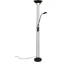 Reality Spock LED Stehleuchte 19W 25cm dimmbar Schwarz Matt warmweiss