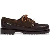 Sebago für Herren. 77123CW Braune Askook Leder Mokassins (40), Wohnung, 1 bis 3 cm, Schnürsenkel, Lässig, Klassisch