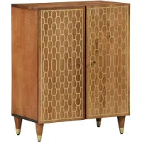 vidaXL Beistellschrank 60x33x75 cm Massivholz Mango