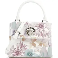 Ted Baker Umhängetasche Helensi Petal Print Mini Top Handle Bag White mehrfarbig