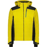 CMP Herren Skijacke mit Clima Protect und abnehmbarer Kapuze gelb 48