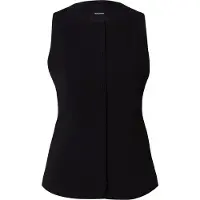 Vero Moda Anzugweste "VMBERLIN SL WAISTCOAT NOOS", Damen, Gr. XS, schwarz, Web, Obermaterial: 95% Polyester, 5% Elasthan, unifarben, normal, Westen Anzugweste