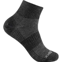Wrightsock - Coolmesh II Merino Quarter - Multifunktionssocken Gr 34-37 schwarz