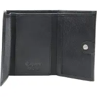 Esquire Leder Geldbörse Logo Small Wallet Black schwarz