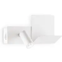 Ideal Lux Moderne Wandleuchte Komodo-1 Metall Weiß Led 4,5W 3000K Warmes Licht