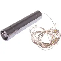 Rayher Hobby Materialen 69180000 LED-Mini-Lichterkette mit Draht, für den Innenbereich, flexibel,
