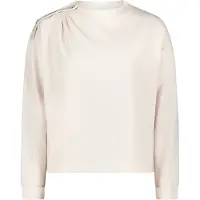 Cartoon Sweatshirt mit Kragen in Middle Cream Melange | Gr.: 38