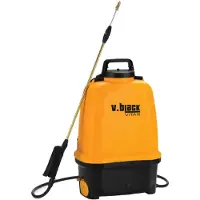 Volpi 23VBE16, Rucksack-Gartenspritzer, 16 l, Schwarz, Orange, Polypropylen, Aluminium, 5 bar
