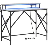 vidaXL Schreibtisch Sonoma-Grau 100 x 50 x 86,5 cm Holzwerkstoff