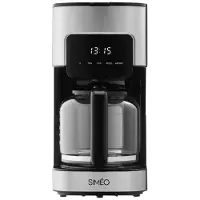 Simeo CFP210, Filterkaffeemaschine, Kaffeebohnen, Eingebautes Mahlwerk, Edelstahl