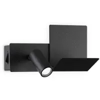 Ideal Lux Moderne Wandleuchte Komodo-1 Metall Schwarz Led 4,5W 3000K Warmes Licht