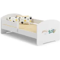 Kobi Meble s. c. Luk Einzelbett 140x70 mit Kunstwerk - Flugzeug