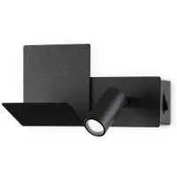 Ideal Lux Moderne Wandleuchte Komodo-2 Metall Schwarz Led 4,5W 3000K Warmes Licht