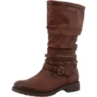 Mustang Shoes Winterstiefel "Elfi" Stiefel mit Zierriemchen und Blockabsatz