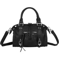 Gallantry Paris Gallantry, Tasche Damen Bowling mit Reißverschluss-Deko, Schwarz
