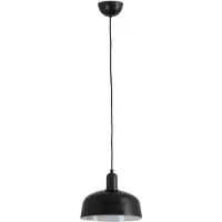 Faro Hängelampe Tatawin, schwarz, Glas, Ø 18,4 cm