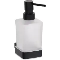 Bemeta Flüssigseifenspender NERO aus schwarzem Messing und Glas / 250ml