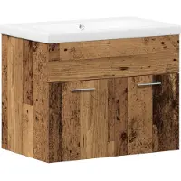 vidaXL Badezimmerschrank Altholz 60 x 38,5 x 46 cm Holzwerkstoff