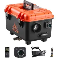 Vevor Dieselheizung Lufterhitzer 8 kW DC 12 V/24 V tragbare Standheizung (All in One) mit Fernbedienung und LCD-Bildschirm