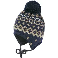 Maximo - Kid's Mini-Mütze Jacquard Norweger - Mütze Gr 45-47 cm grau