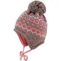 Maximo - Kid's Mini-Mütze Jacquard Norweger - Mütze Gr 41-43 cm braun