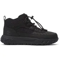 Timberland für Jungen. TB0A64DR0151 GreenStride Motion 6 Low Top Schnürschuhe aus Leder Bergschuhe schwarz (33), Wohnung, Schnürsenkel, Läss