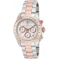 Invicta Speedway ILE6932A Herrenuhr - Quarzuhrwerk - Edelstahl mit silbernem Zifferblatt - 39 mm
