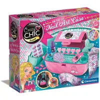 Clementoni Kreativset "Crazy Chic, Nail-Art Tasche für unterwegs", pink (bunt), Kreativsets, Kinder, Kunststoff, Kreativset