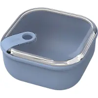 Rotho Lebensmittelbehälter „Ela“ – 1 L – Quadratisch – Blau