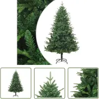 The Living Store Künstlicher Weihnachtsbaum Grün 180 cm PVC PE