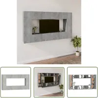The Living Store 8-tlg. TV-Schrank-Set Betongrau Holzwerkstoff