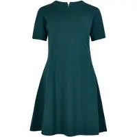 Apricot Strickkleid "Minikleid", Damen, Gr. XS (34), Strick, blaugrün, Strick, , Modisch, normal, Rundhals, Gerippt, Kleider Strickkleid, im Skaterstyle