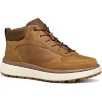 Geox Winterboots "U GRANITO + GRIP", Herren, Gr. 41, Warmfutter, braun (ockerfarben), Leder, Textil, Schuhe Winterboots, Schnürboots mit Warmfutter, Größenschablone zum Download