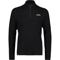 Mons Royale Cascade Merino Base Layer 1/4 Zip, Skiunterhemd, Herren, schwarz