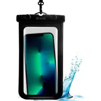 Muvit For Change Recycle-teck Ip68 Up To 6.5´´ Wasserdichte Handyhülle Schwarz Schwarz One Size