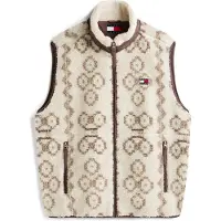 Tommy Hilfiger Fleeceweste "TJM TEDDY AOP" Stehkragen, normale Passform