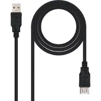 Nanocable Verlängerungskabel 10.01.0203-BK 1,8 m USB Weiblicher Stecker Stecker Schwarz