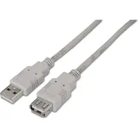 Aisens A101-0014, 3 m, USB A, USB A, USB 2.0, Beige